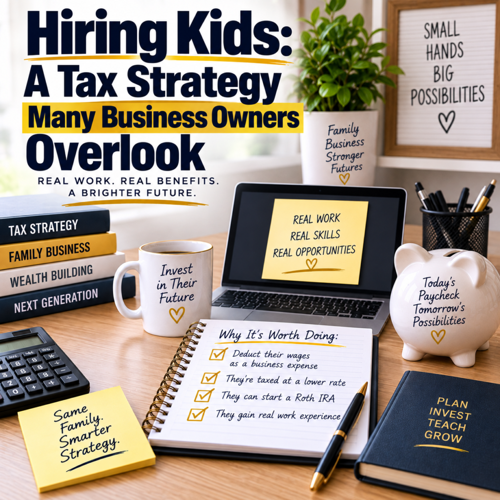 Hiring Kids: A Tax Strategy Many Business Owners Overlook