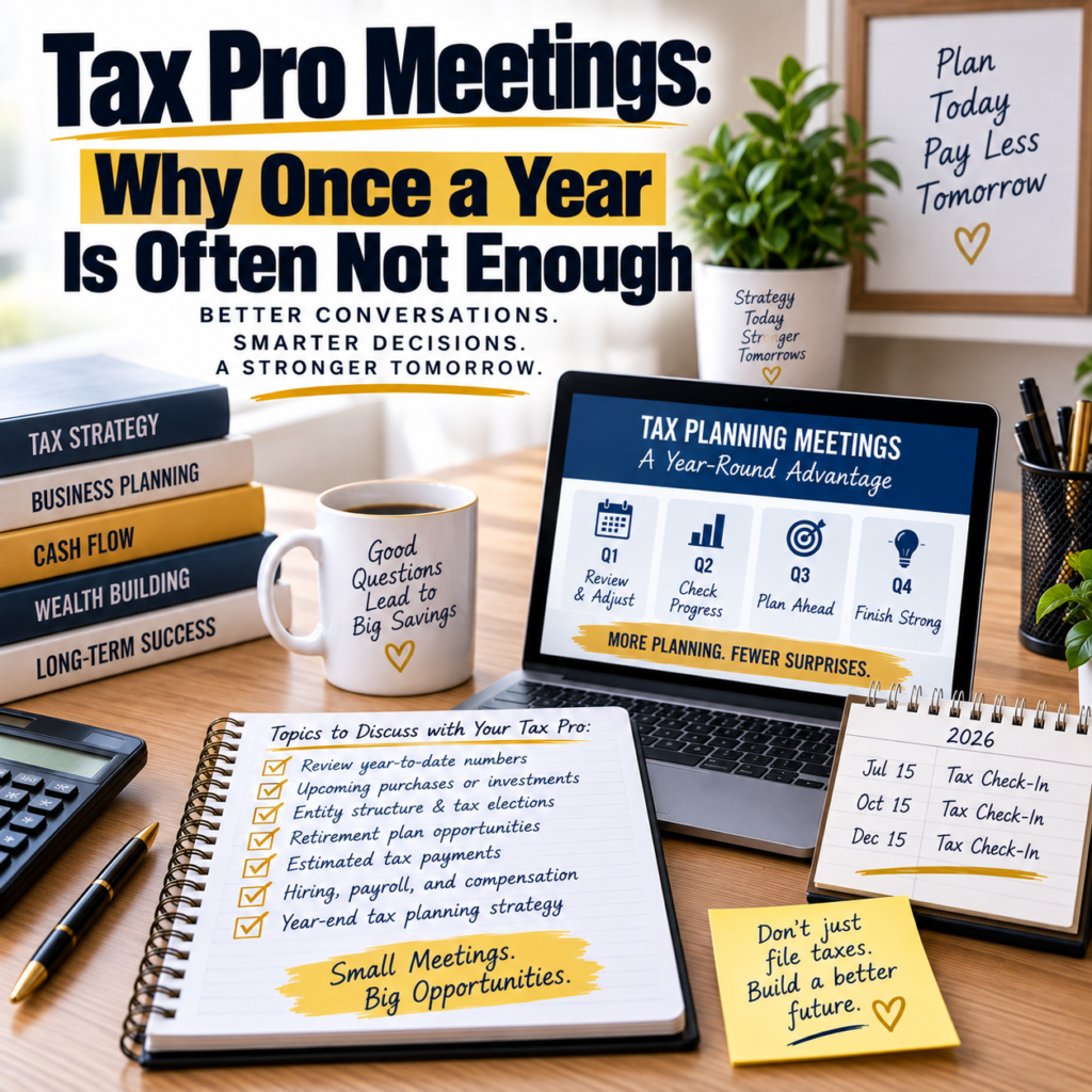 Tax Pro Meetings: Why Once a Year Is Often Not Enough